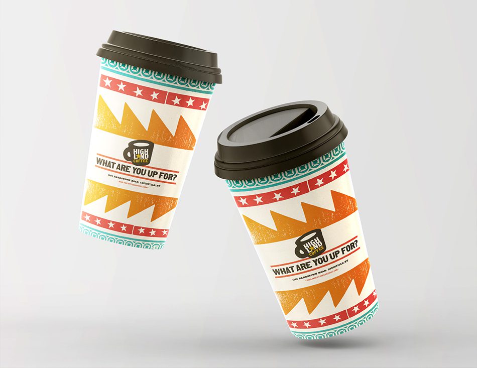 Highland Coffee cup sleeve