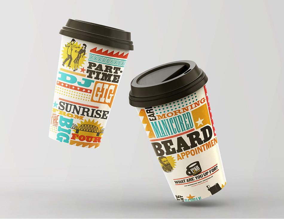 Highland Coffee cup sleeve